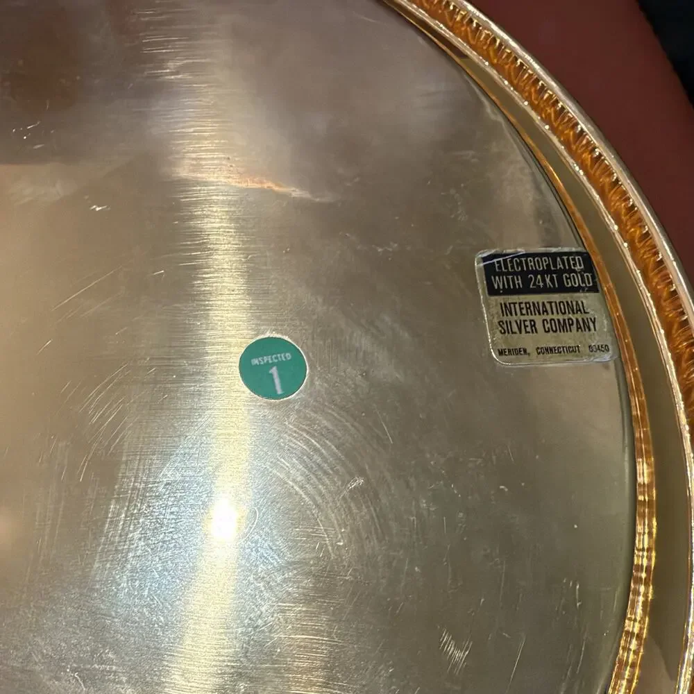 International Silver Co-24KT Gold Plated/Electroplated 12 1/4